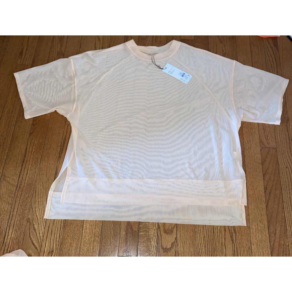 Calia Oversized‎ Mesh Tee Peach Sorbet Running Size XL Lightweight - Picture 2 of 2